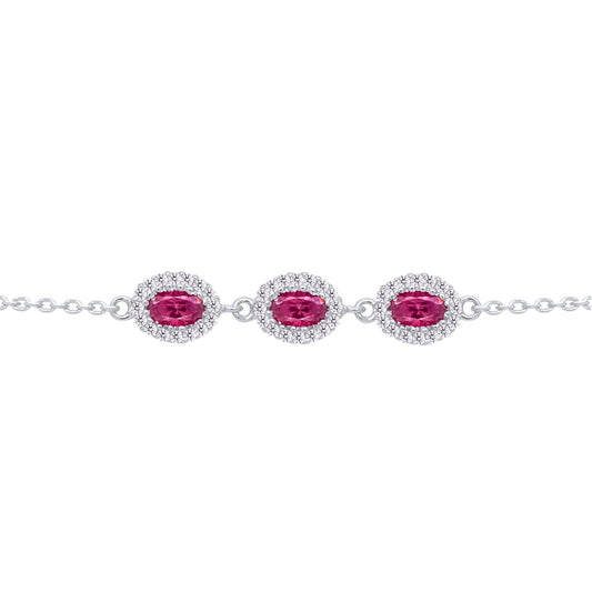 Asfour Crystal Tennis Bracelet With Turquoise Pear & Emerald Zircon In 925 Sterling Silver