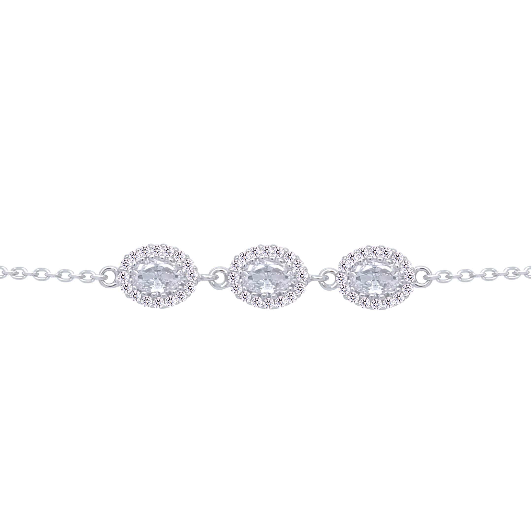 Asfour Crystal Tennis Bracelet With Turquoise Pear & Emerald Zircon In 925 Sterling Silver