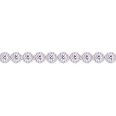 Asfour Crystal Tennis Bracelet With Turquoise Pear & Emerald Zircon In 925 Sterling Silver
