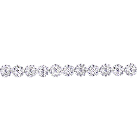 Asfour Crystal Tennis Bracelet With Turquoise Pear & Emerald Zircon In 925 Sterling Silver