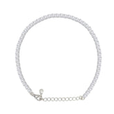 Asfour Crystal Tennis Bracelet With Turquoise Pear & Emerald Zircon In 925 Sterling Silver