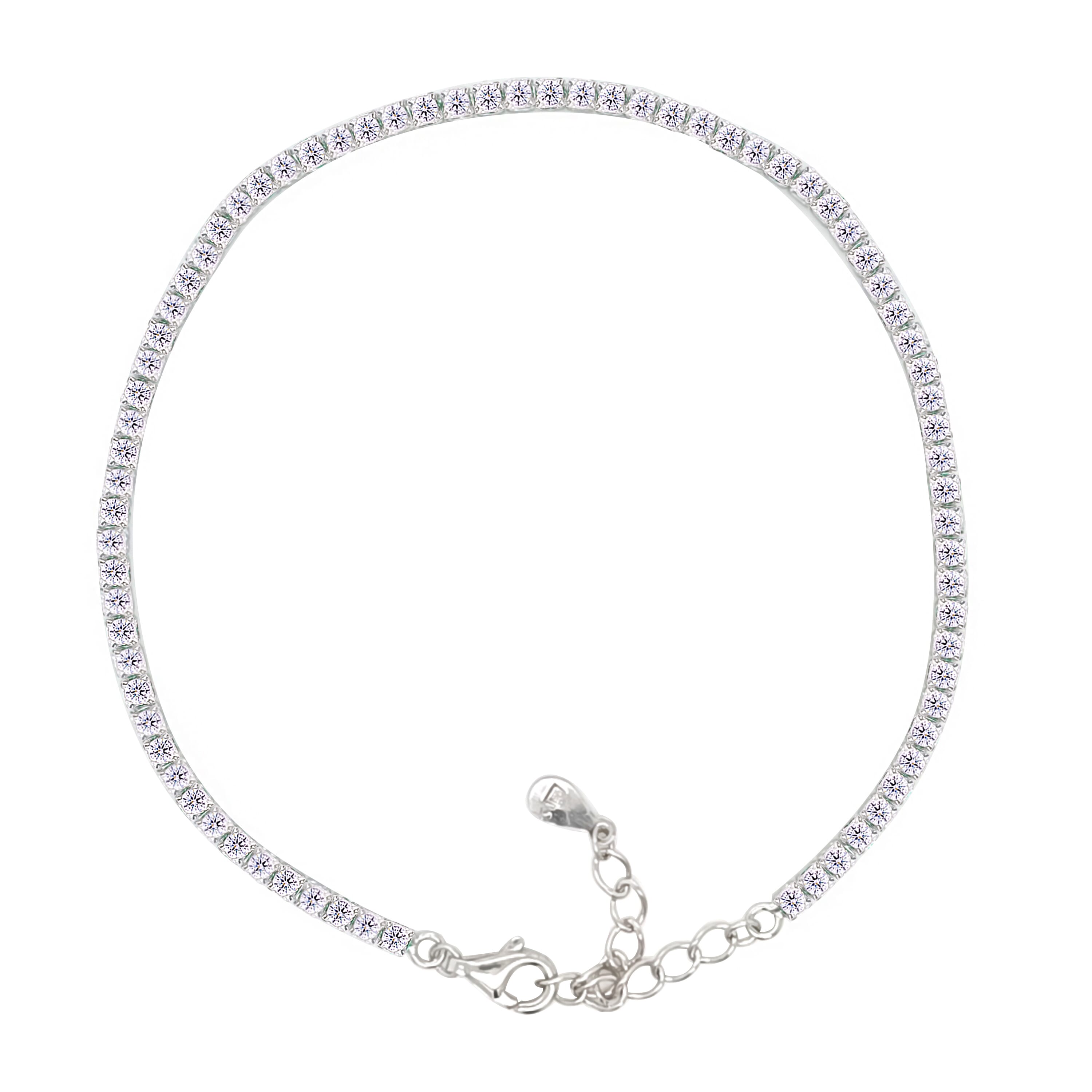 Asfour Crystal Tennis Bracelet With Turquoise Pear & Emerald Zircon In 925 Sterling Silver