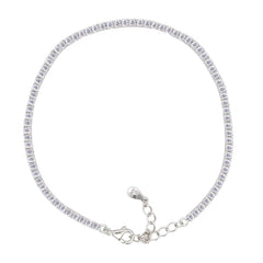 Asfour Crystal Tennis Bracelet With Turquoise Pear & Emerald Zircon In 925 Sterling Silver