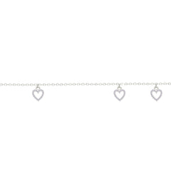 Asfour Crystal Tennis Bracelet With Turquoise Pear & Emerald Zircon In 925 Sterling Silver
