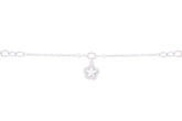 Asfour 925 Sterling Silver Chain Bracelet With Sea Star Design BR0474