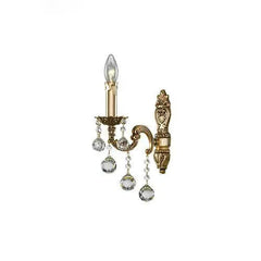 Brass - 1 Bulb - Gold Oxide - Ball Clear