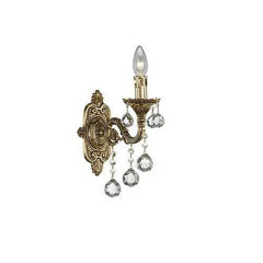 Brass - 1 Bulb - Gold Oxide - Ball Clear
