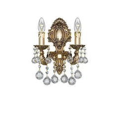 Brass - 2 Bulbs - Gold Oxide - Ball Clear