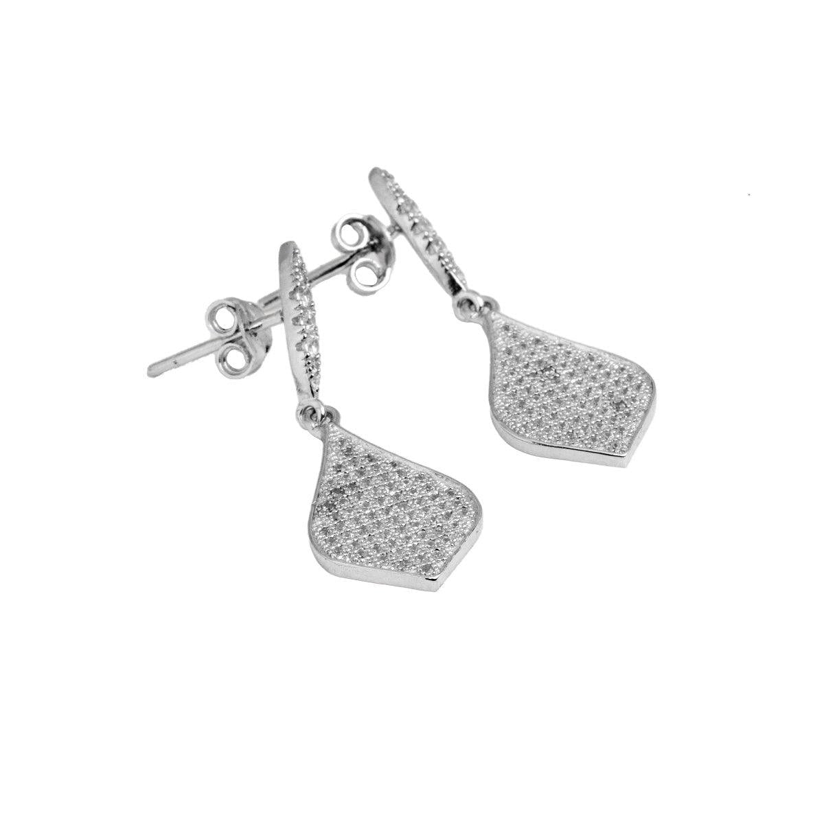 Earring E1121 - 925 Sterling Silver - Clear
