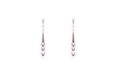 Asfour Crystal Stud Earrings With Water Drop Design In 925 Sterling Silver ED0083