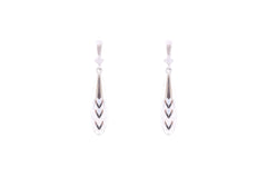 Asfour Crystal Stud Earrings With Water Drop Design In 925 Sterling Silver ED0083
