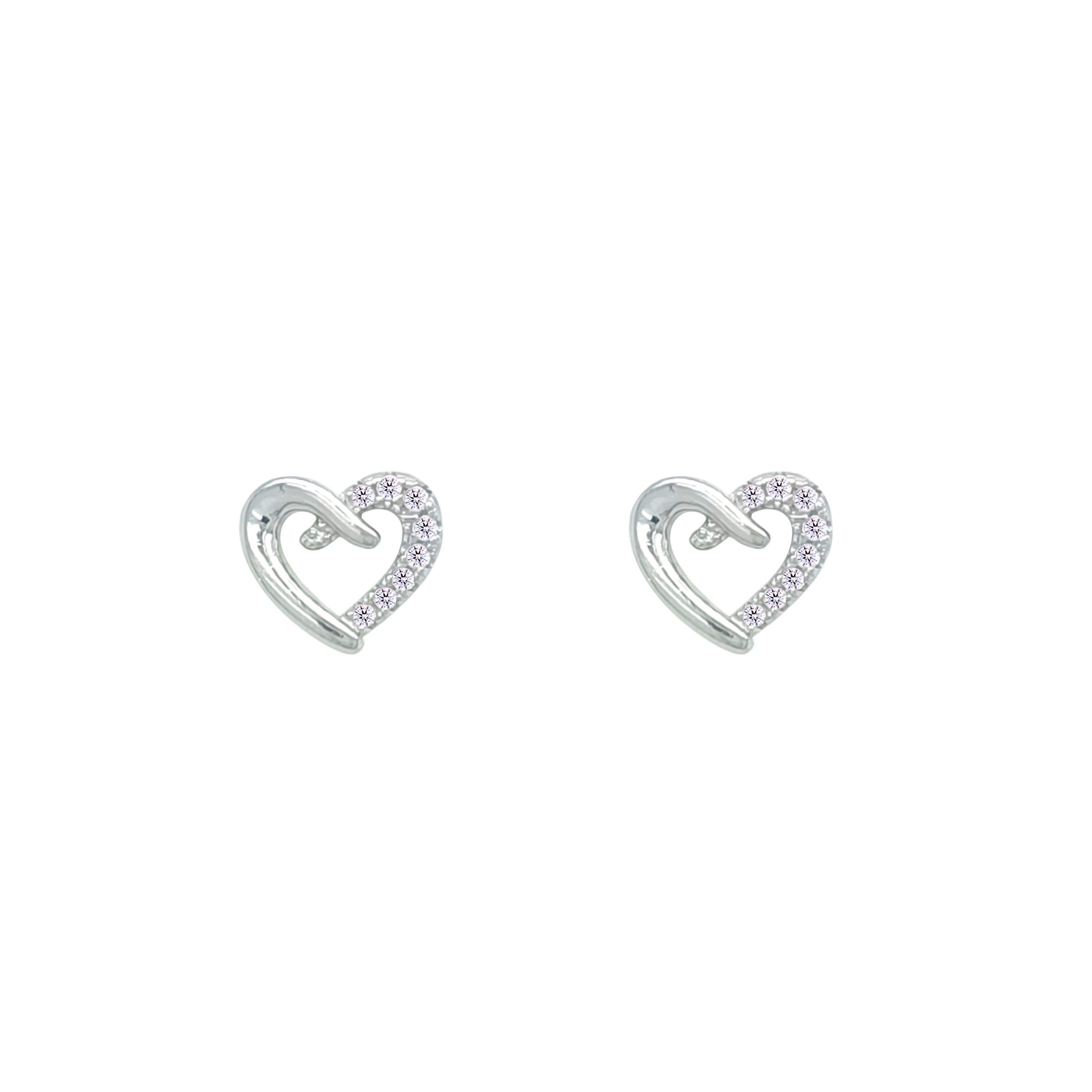 Asfour Crystal Hoop Earrings With Halo Turquoise Round Stone In 925 Sterling Silver-ED0124-GC