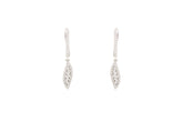 Asfour Crystal Clips Earrings With Art Deco Design In 925 Sterling Silver ER0445