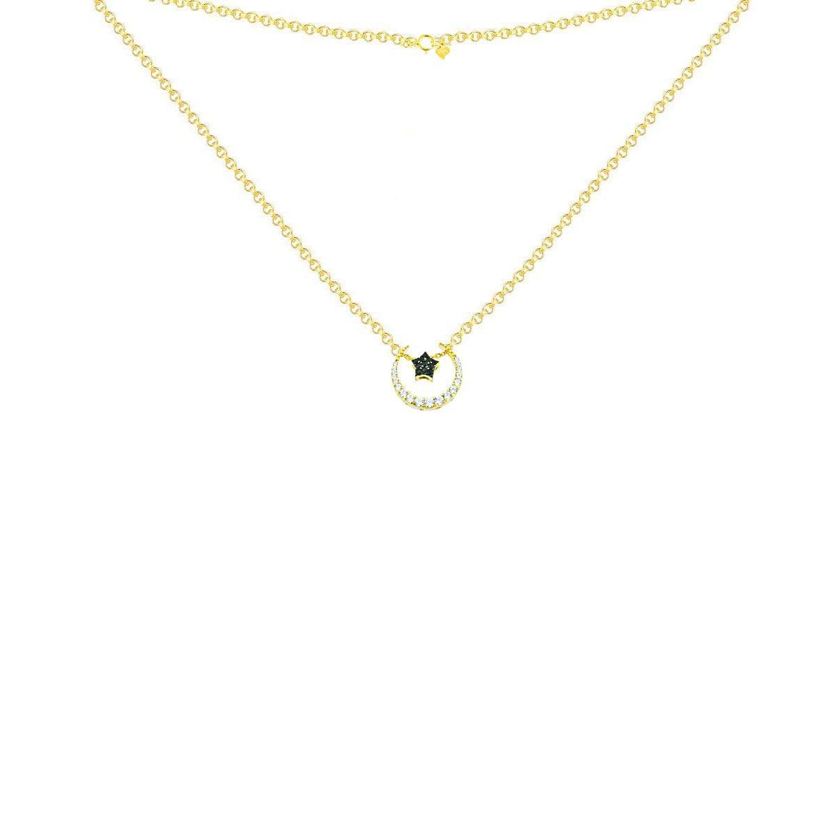 Necklace N1264 - 925 Sterling Silver - Asfour Crystal