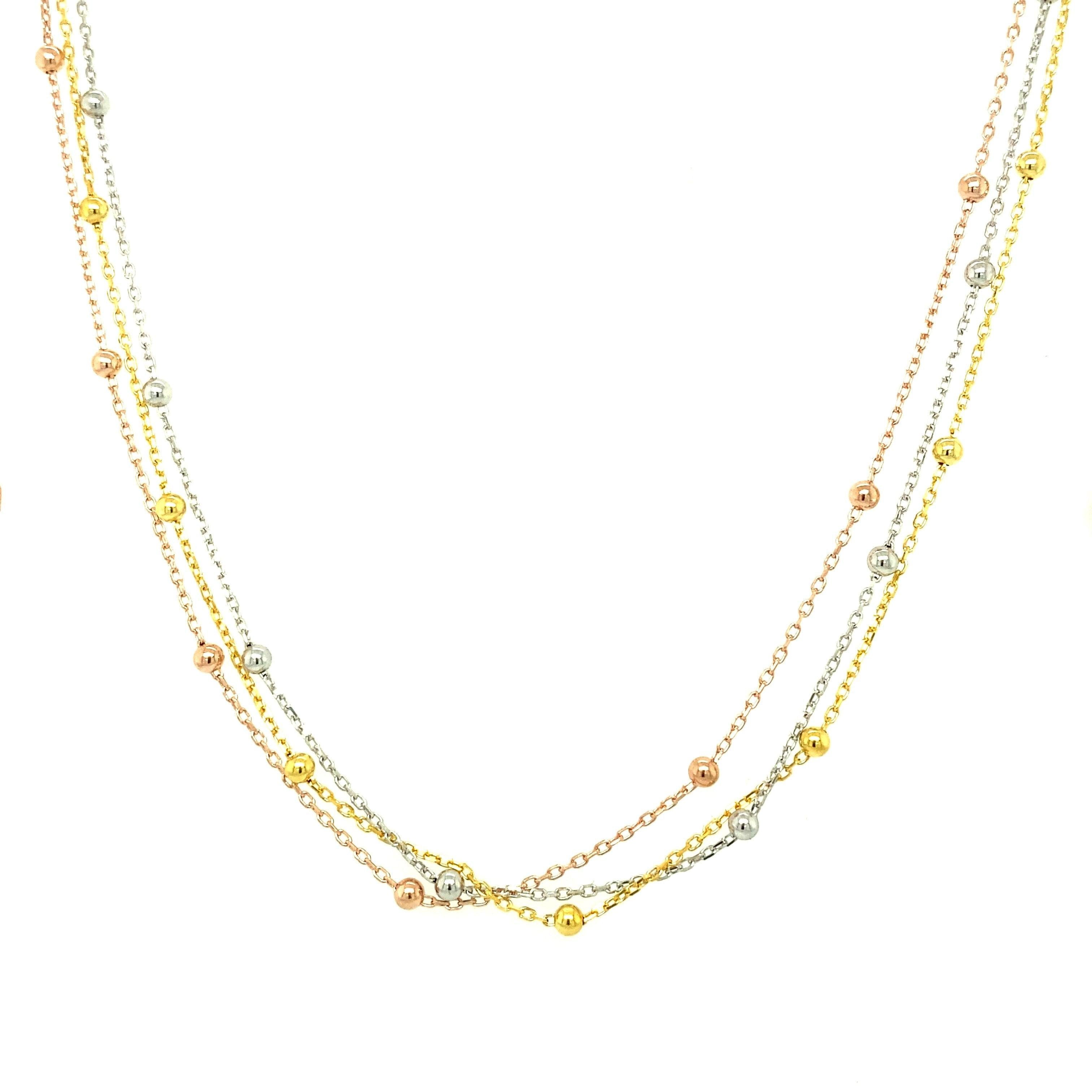 Asfour Crystal Silver Accessories Necklace N1660 - 925 Sterling Silver