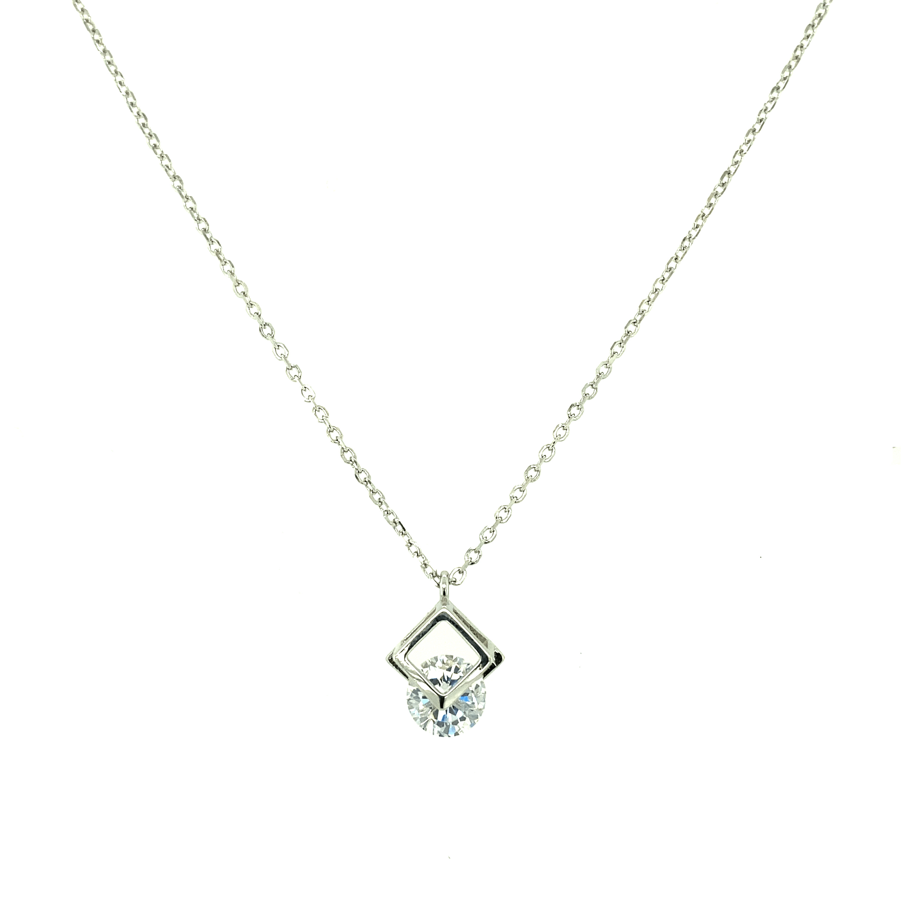 Asfour-Crystal-Silver-accessoriesNecklace-N1671-925-Sterling-Silver