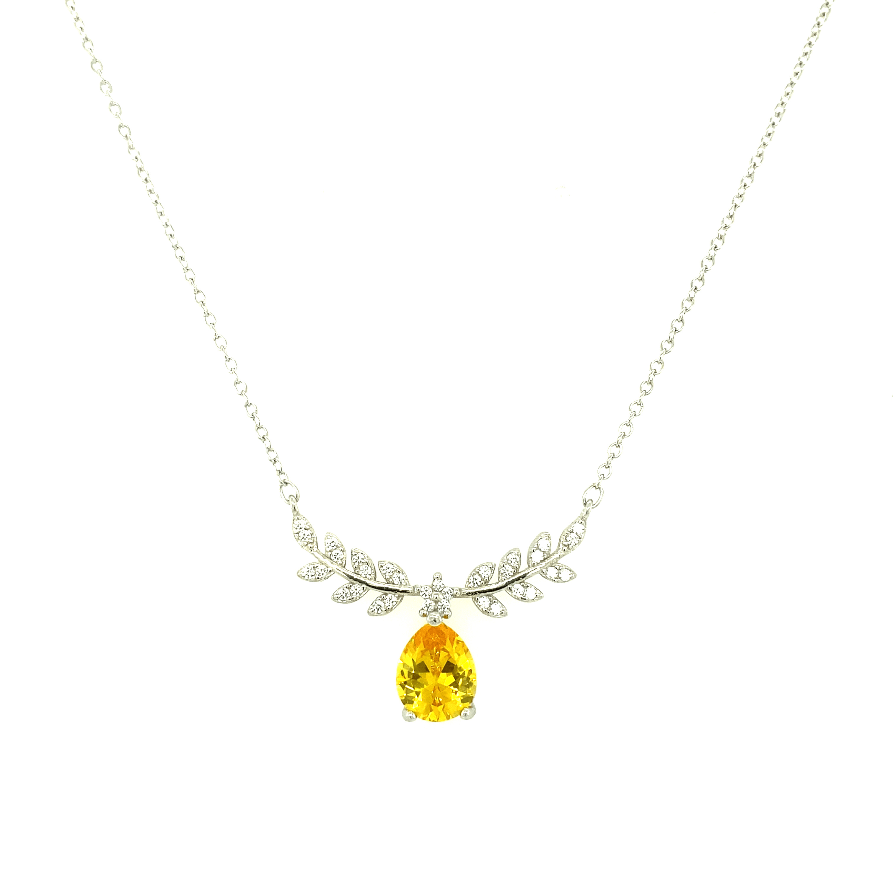 Asfour-Crystal-Silver-accessoriesNecklace-N1695-925-Sterling-Silver