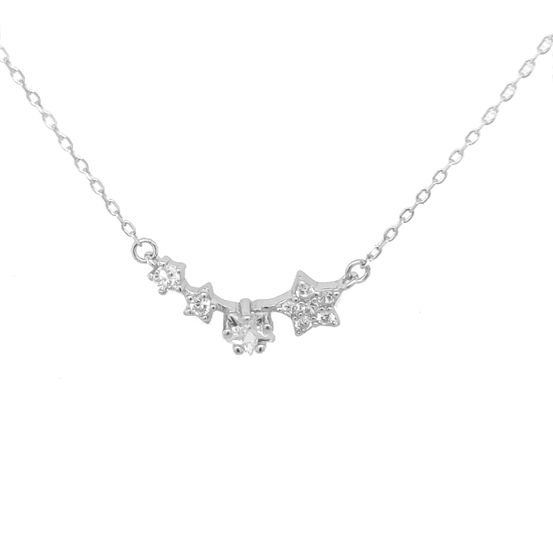 Asfour-Crystal-Sterling-Silver-925-Necklace-N1830