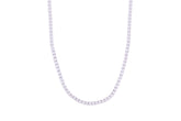 Asfour Crystal Classic Tennis Necklace Inlaid With Zircon In 925 Sterling Silver ND0173