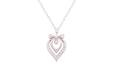 Asfour Crystal Chain Necklace With Art Deco Pendant In 925 Sterling Silver ND0218