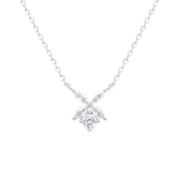 Asfour Crystal Chain Necklace With Decorative Butterfly Pendant In 925 Sterling Silver-ND0376