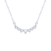 عصفور كريستال سلسلة فضة عيار 925 بتصميم زخرفي مرصع بالزركون - NM0045