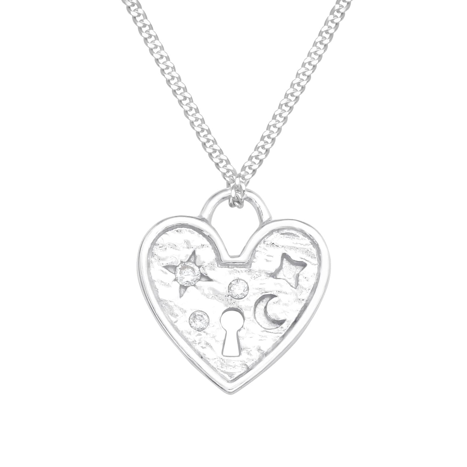 Asfour 925 Sterling Silver Necklace, Silver