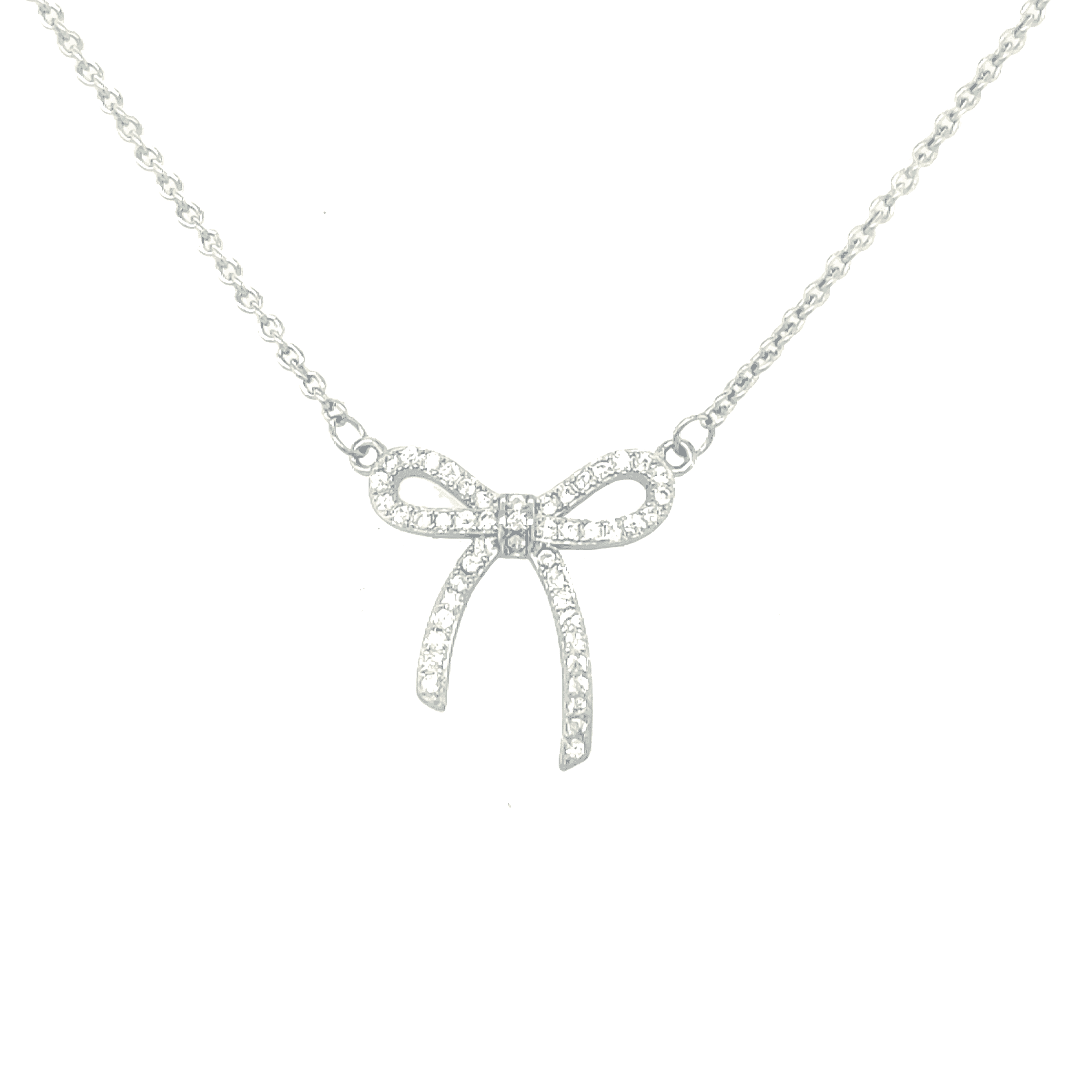 Asfour rounded Zircon Stone Silver 925 Necklace - NR0041