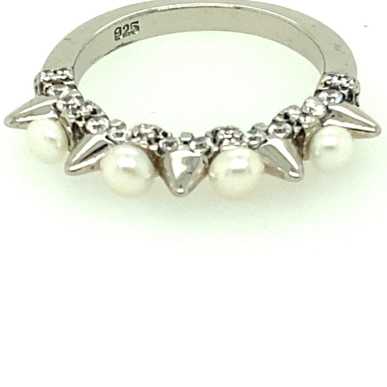 Ring R1271 - 925 Sterling Silver - Asfour Crystal