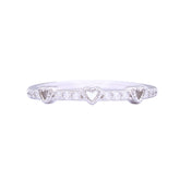 Asfour Crystal Drew Ring With Heart Design In 925 Sterling Silver RD0115-9