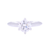 Asfour Crystal Drew Ring Inlaid With Round Zircon Stone In 925 Sterling Silver RM0035-8