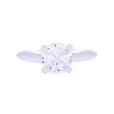 Asfour Crystal Drew Ring Inlaid With Round Zircon Stone In 925 Sterling Silver RM0037-8