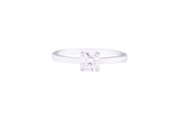 Asfour Crystal Drew Ring Inlaid With Round Zircon Stone In 925 Sterling Silver RM0050-7