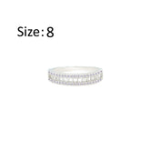 عصفور كريستال دبلة فضة عيار 925 مرصعة بفصوص زركون باجيت RM0102-8