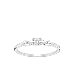 Asfour 925 Sterling Silver Ring - RT0019- Size 7