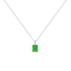 Asfour Crystal Jewelry Set With Emerald Zirocn Stones In 925 Sterling Silver-SD0131-G-8