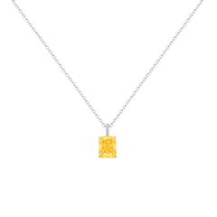 Asfour Crystal Jewelry Set With Yellow Emerald Design In 925 Sterling Silver-SD0131-Y-8