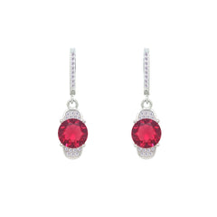 Asfour Crystal Jewelry Set With Dark Rose Round Zircon In 925 Sterling Silver-SD0143-O5-7