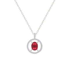 Asfour Crystal Jewelry Set With Dark Rose Oval Design In 925 Sterling Silver-SD0164-O5-7