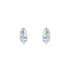 Asfour Crystal Jewelry Set With Heart Design In 925 Sterling Silver-SD0190-9