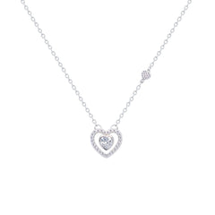 Asfour Crystal Jewelry Set With Heart Design In 925 Sterling Silver -SM0016