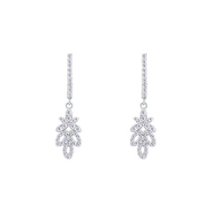 Asfour Crystal Jewelry Set With Art Deco Design In 925 Sterling Silver -SM0023-7