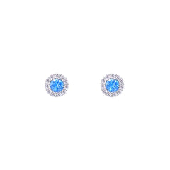 Asfour Creations Jewelry Set With Aquamarine Emerald Design Inlaid With Zircon In 925 Sterling Silver – SM0050-M