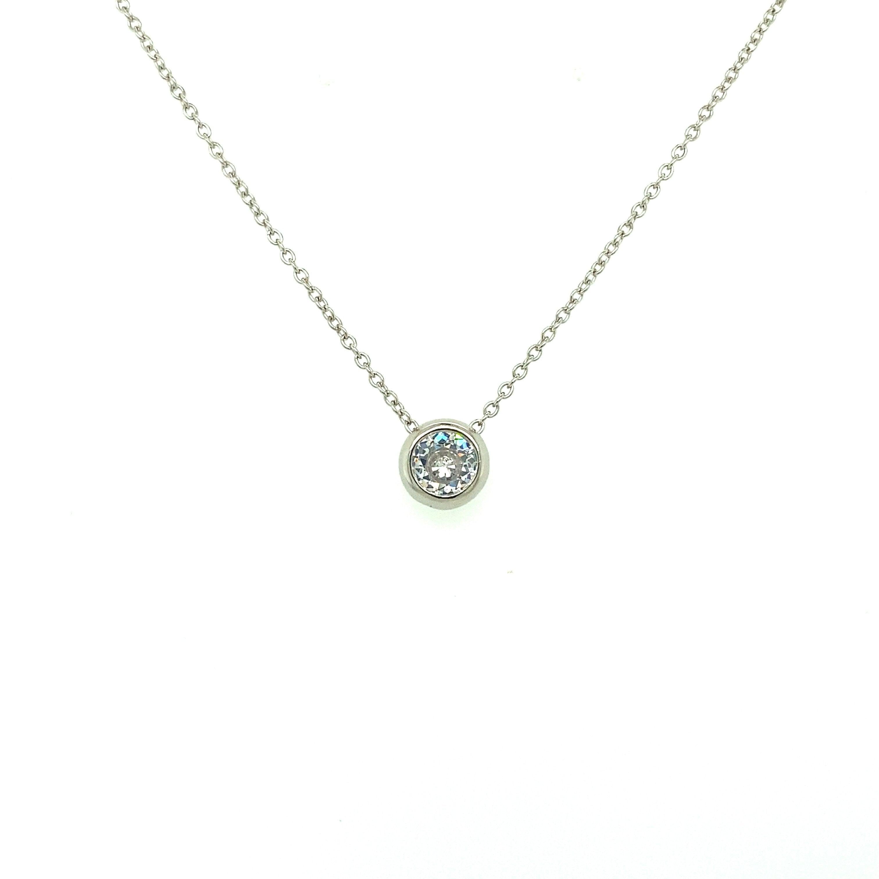 Necklace n1535 - 925 Sterling Silver - Asfour Crystal