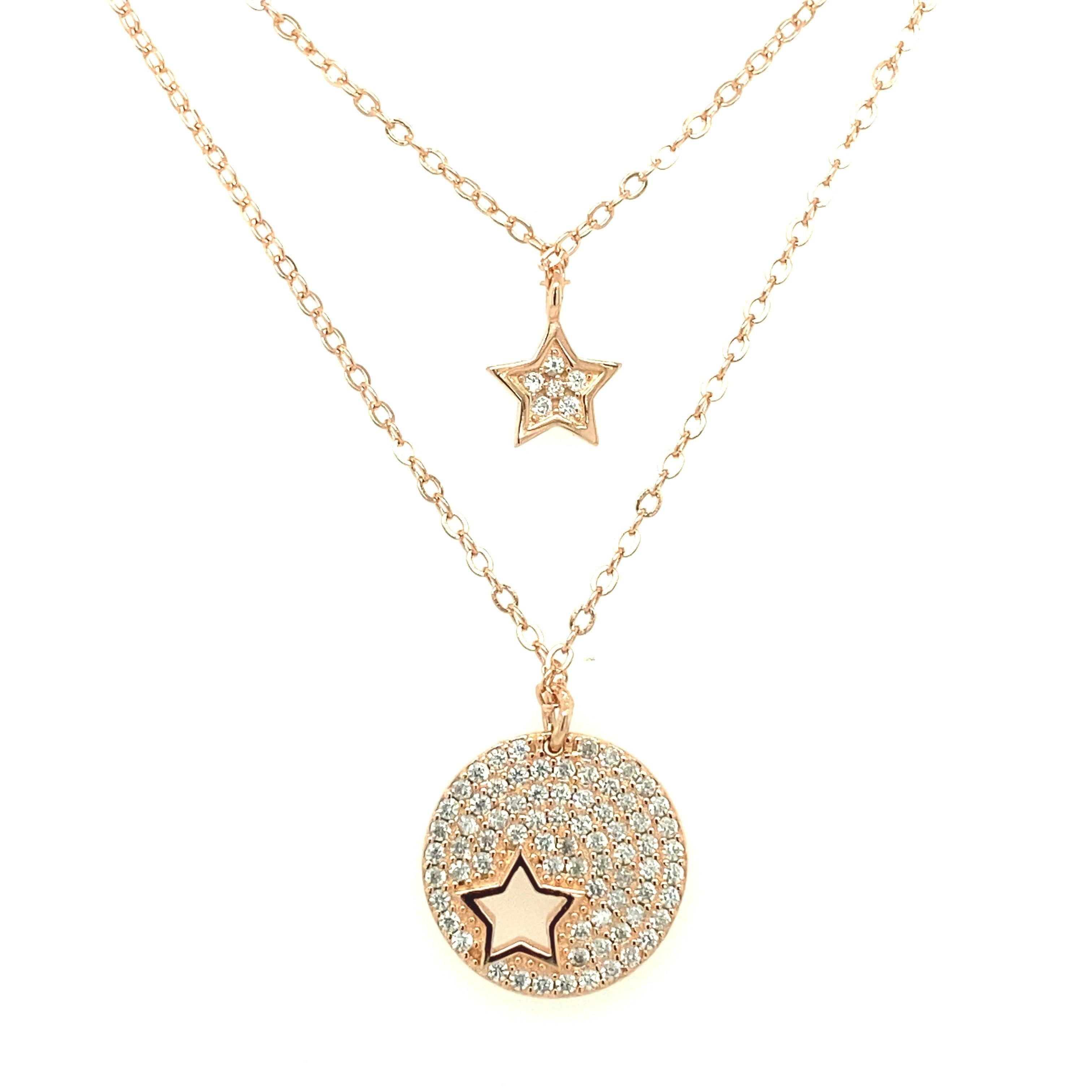 Necklace n1542 - 925 Sterling Silver - Asfour Crystal