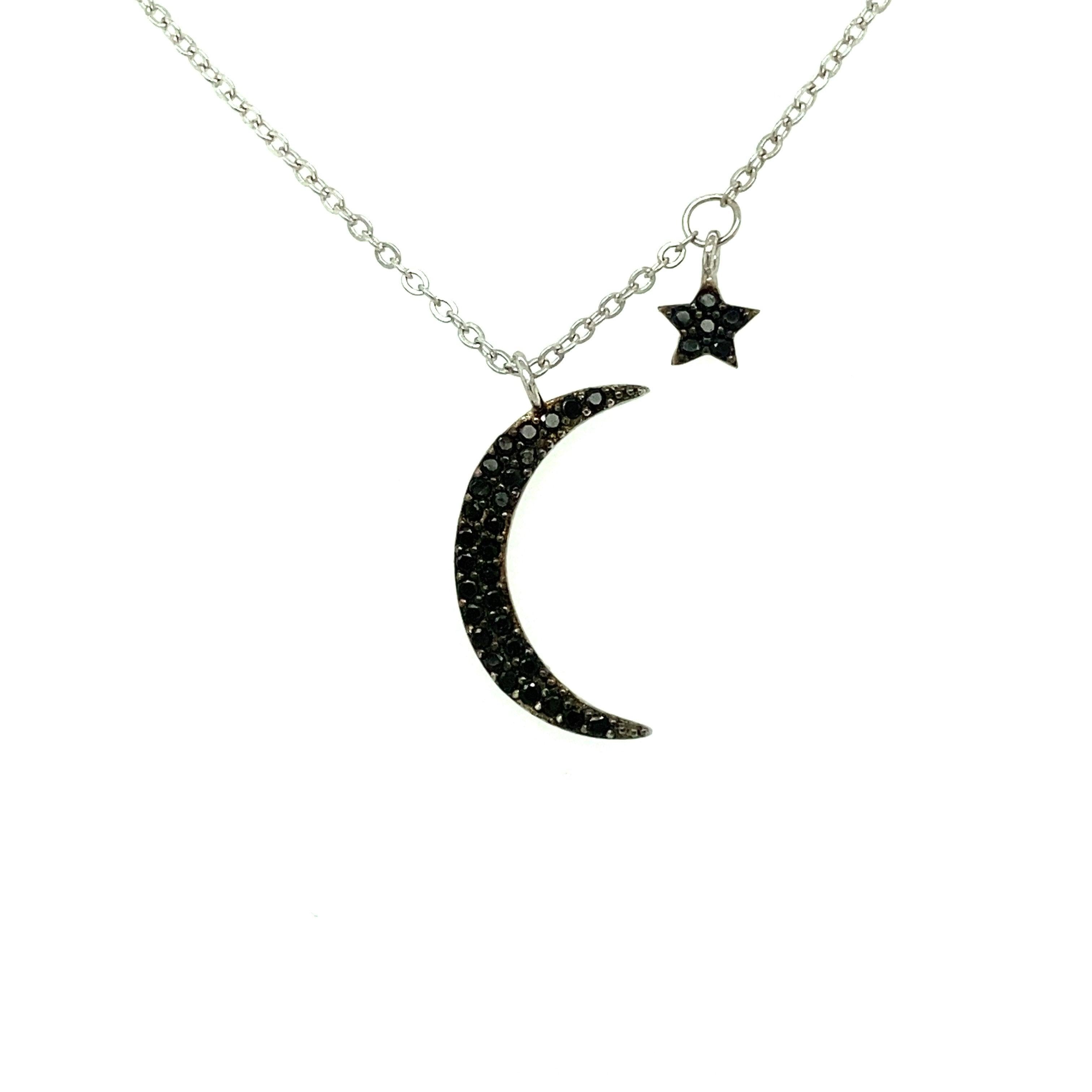 Necklace n1544-s - 925 Sterling Silver - Asfour Crystal