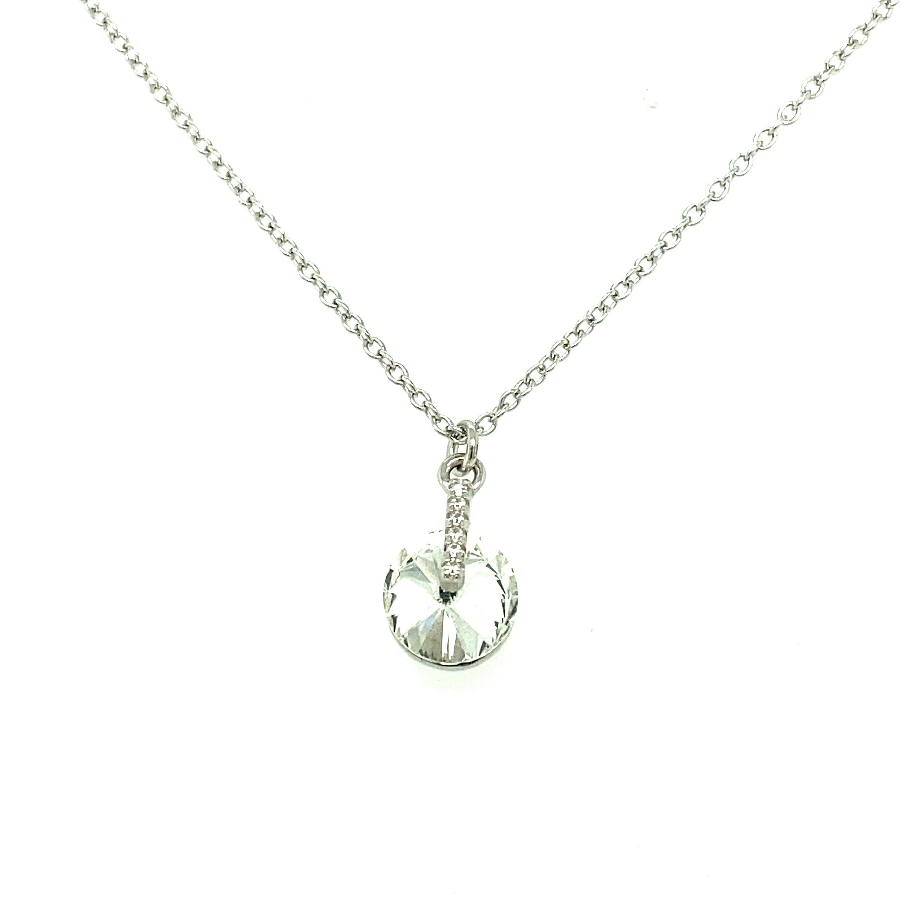 Asfour-Crystal-accessories-Necklace-n1597-925-Sterling-Silver