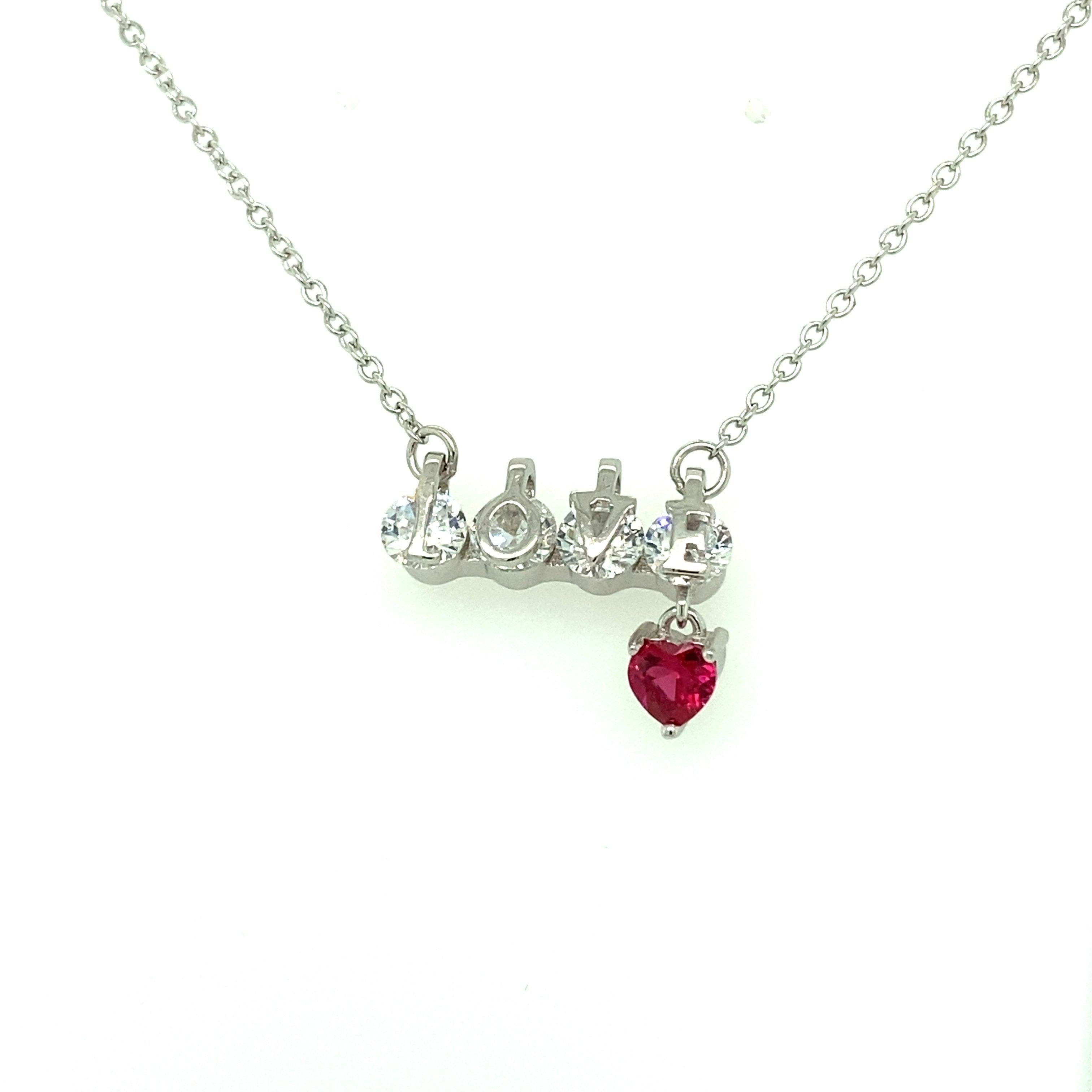 Necklace n1610 - 925 Sterling Silver - Asfour Crystal