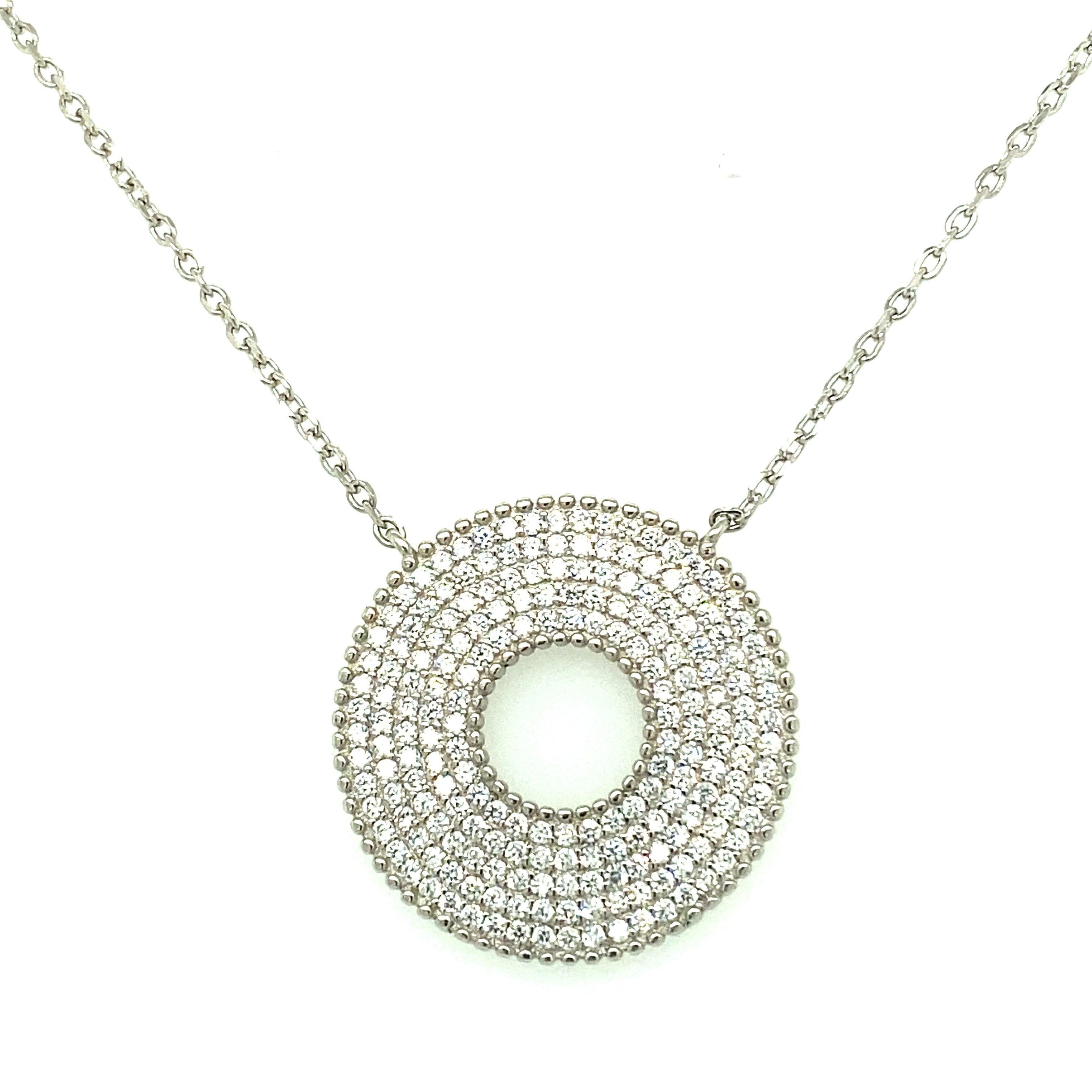 Asfour-Crystal-accessories-Necklace-n1628-925-Sterling-Silver