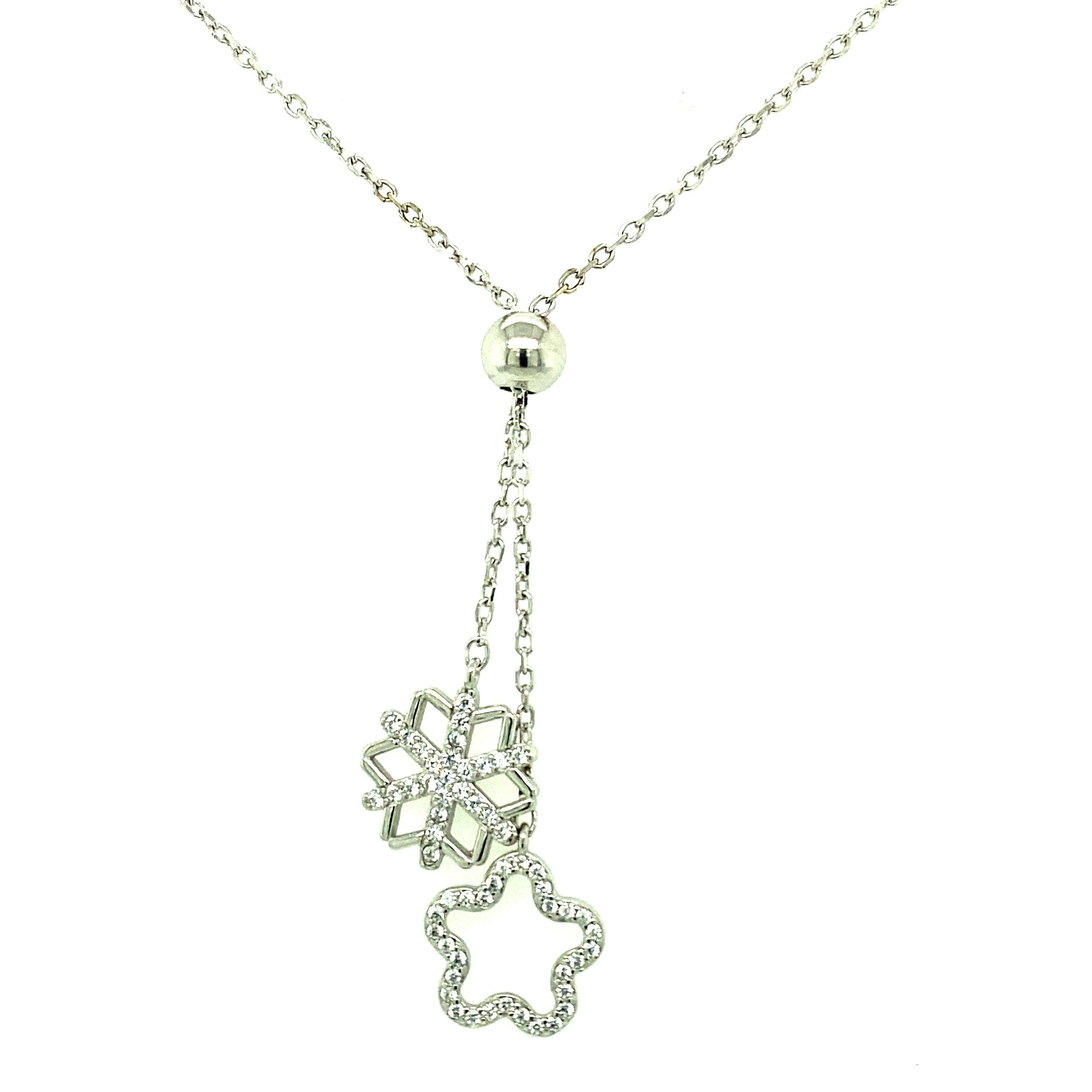 Asfour-Crystal-accessories-Necklace-n1638-925-Sterling-Silver